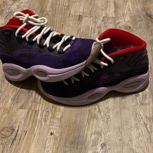 Purple color way Iverson 3s